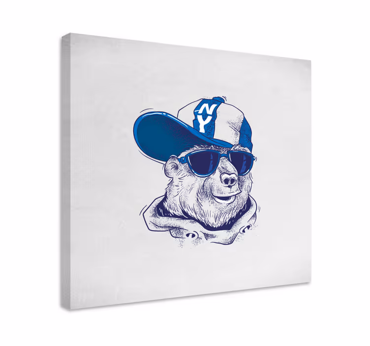 Cornice quadro con animali e insetti stile orso cool - TenStickers