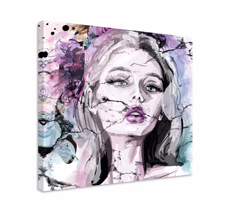 Quadri con persona e personaggi bellezza frammentata - TenStickers