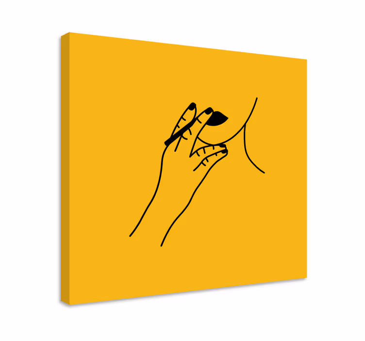 Dipinto vintage gesto di mano elegante - TenStickers