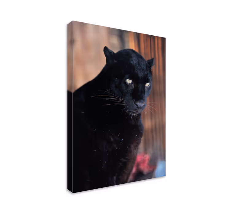 Quadro 3D Appostamento del leopardo - TenStickers