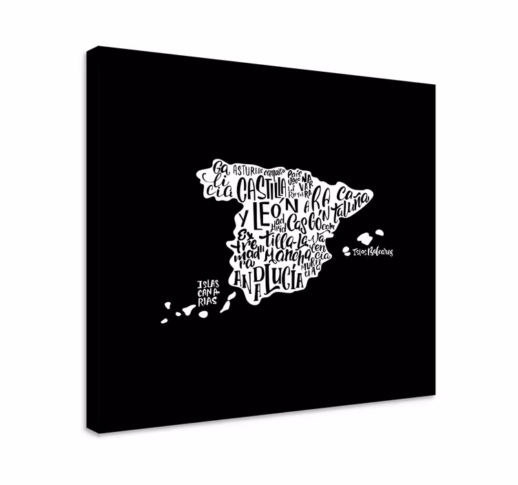 Dipinto mappamondo tipografia creativa della mappa - TenStickers