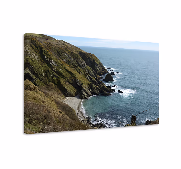 Dipinto di paesaggio vista rocciosa costiera - TenStickers