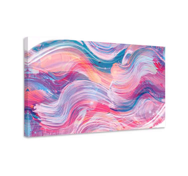 Dipinto astratto motivi vorticosi colorati - TenStickers