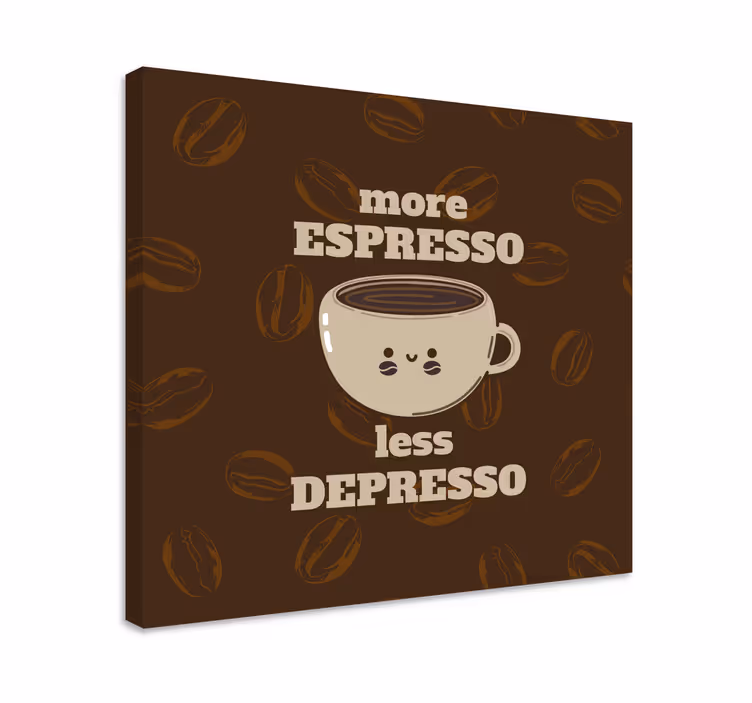 Dipinto rustico citazione sulla tazza di caffè - TenStickers