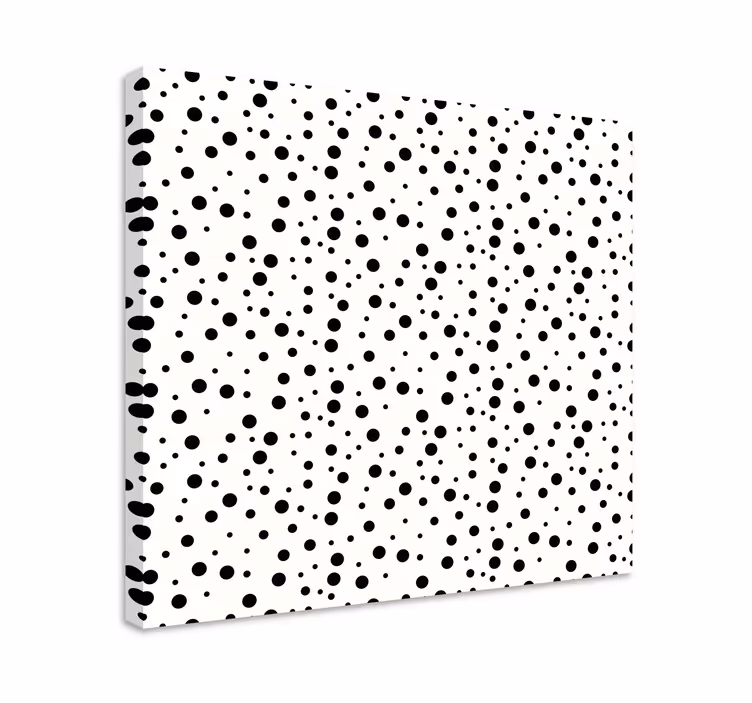Dipinto geometrico motivo a punti monocromatici - TenStickers
