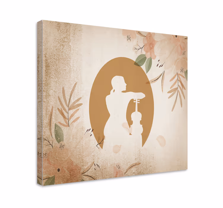 Dipinto musicale musicista aggraziato - TenStickers