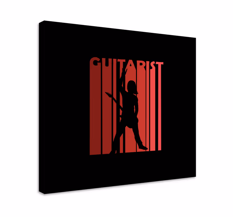 Dipinto musicale artista in silhouette - TenStickers
