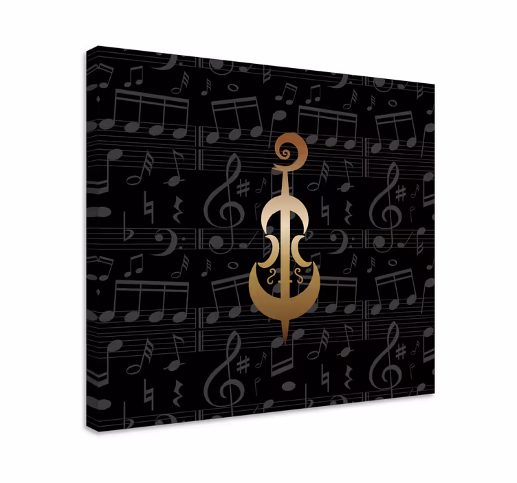Dipinto musicale simbolo musicale elegante - TenStickers