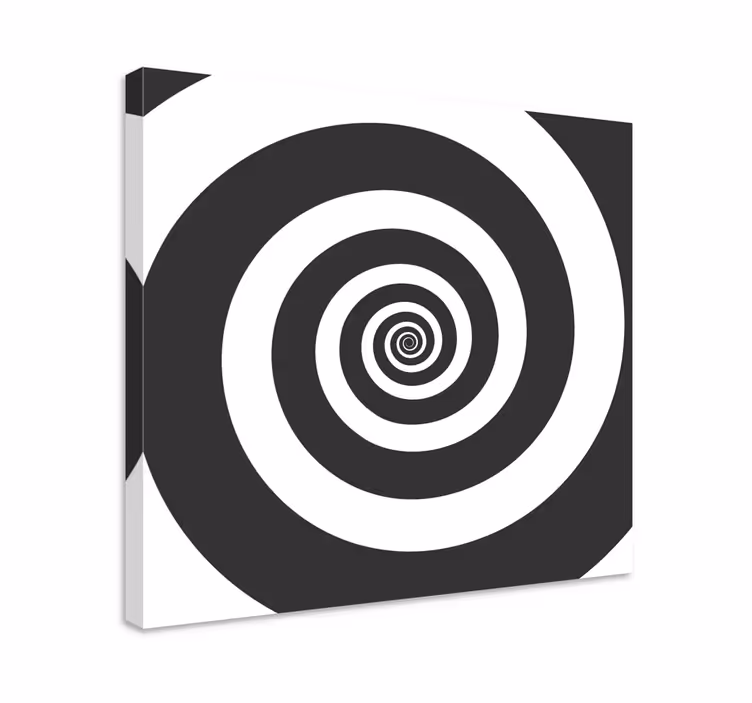 Dipinto geometrico motivo a spirale - TenStickers