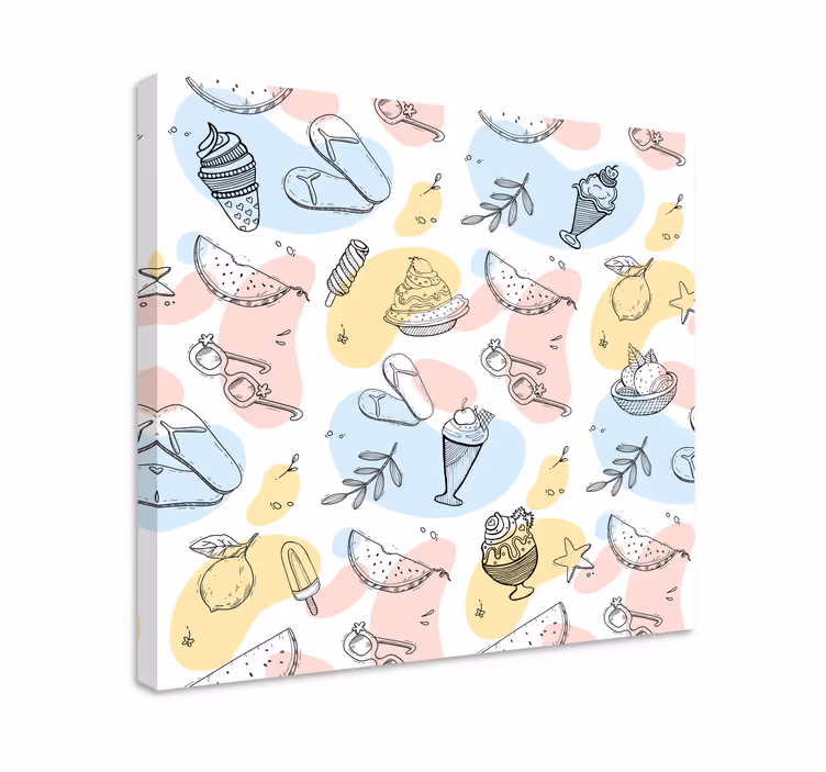 Cornice quadro ornamentale delizie estive infinte - TenStickers