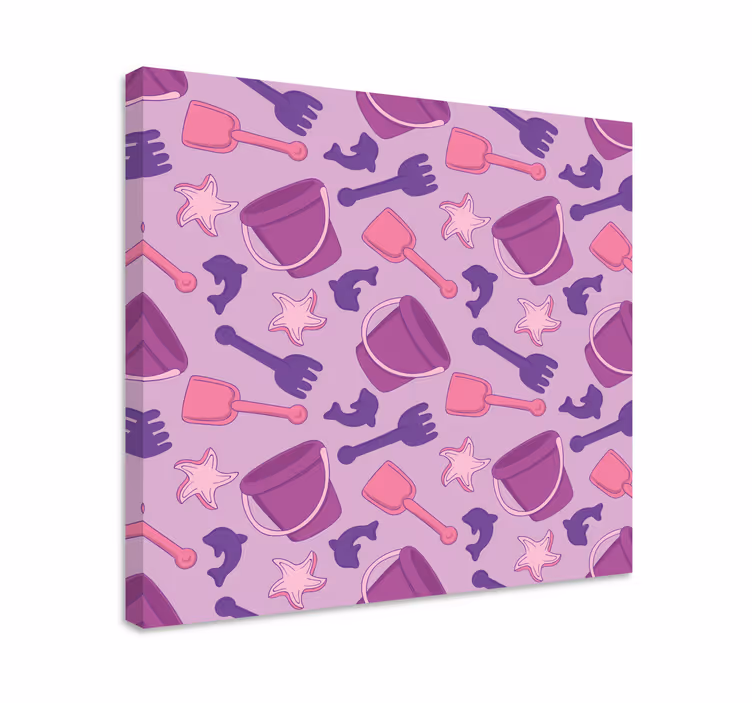 Cornice quadro per bambini con motivo giochi da spiaggia - TenStickers