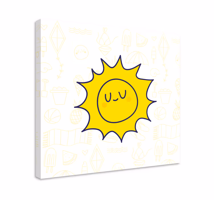 Quadri sportivi volto solare e sorridente - TenStickers