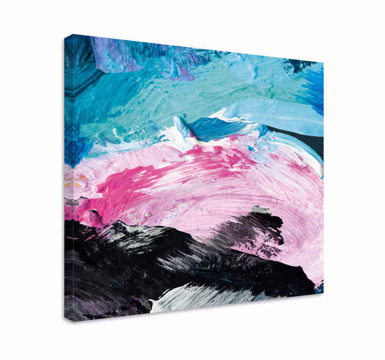 Dipinto astratto vortici di colore dinamici - TenStickers
