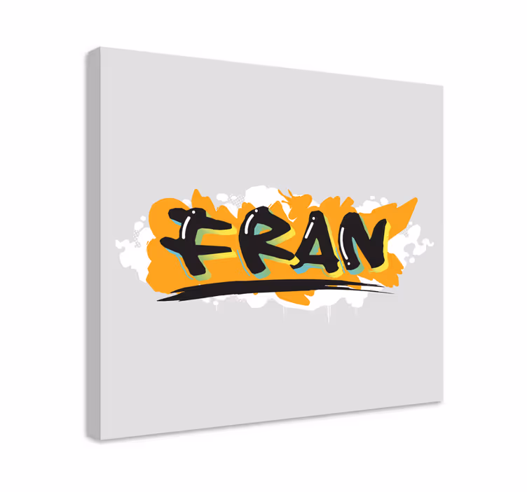 Dipinto con alfabeto e lettere stile di scrittura grassetto - TenStickers