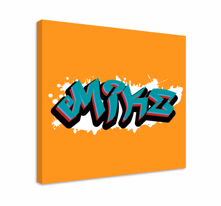 Dipinto con alfabeto e lettere arte calligrafica elegante - TenStickers