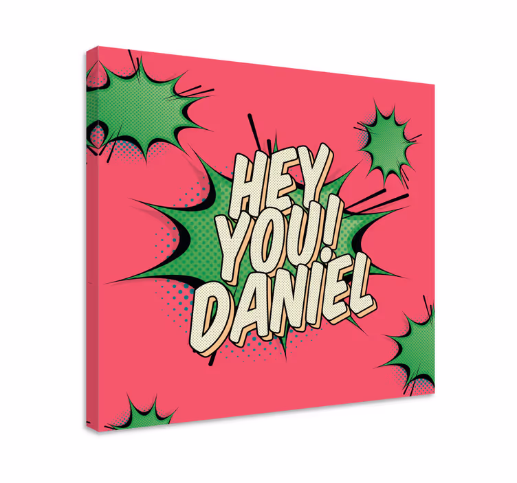Cornice quadro per ragazzi saluto comico personalizzato - TenStickers