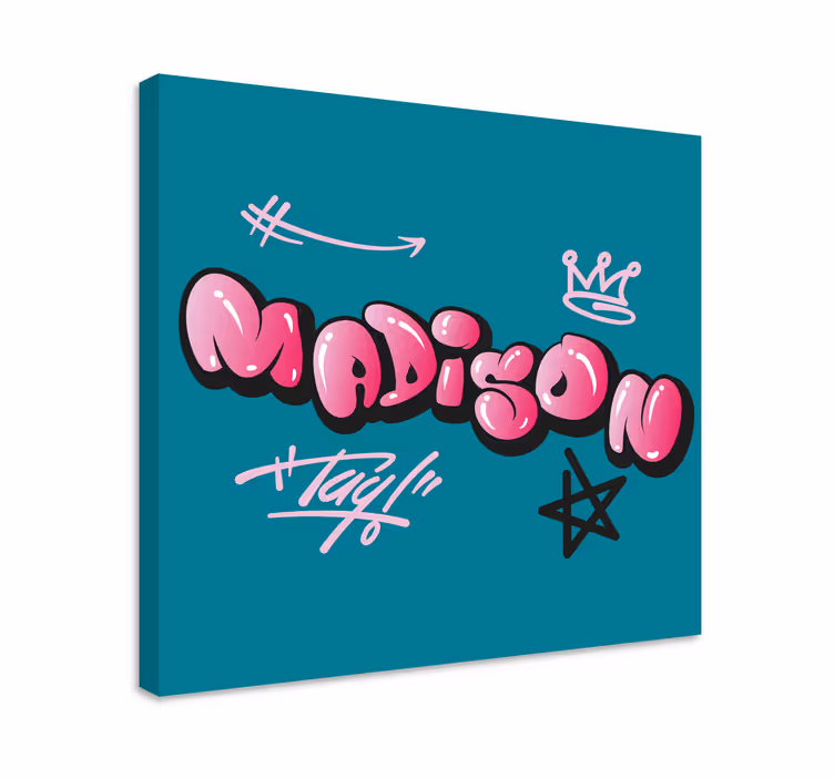 Dipinto con alfabeto e lettere design nome creativo - TenStickers