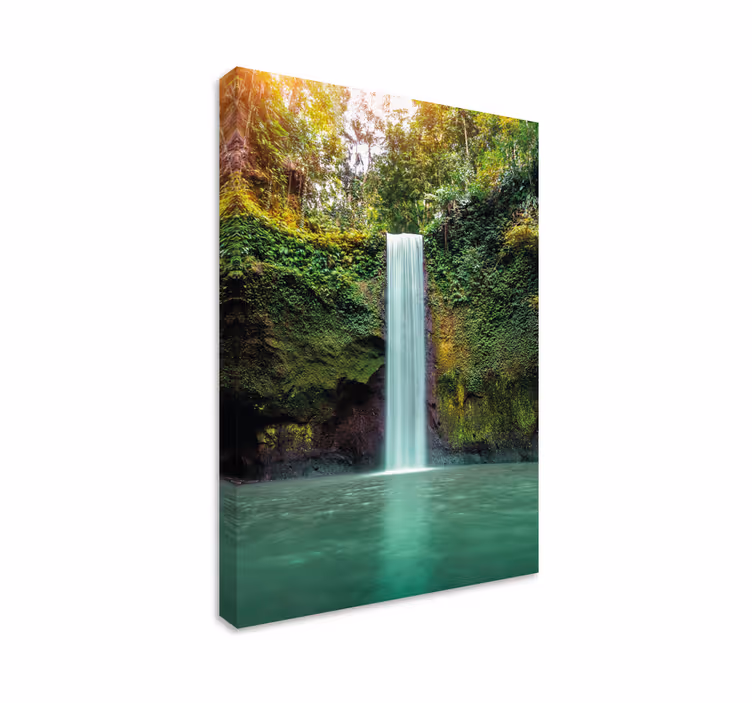Dipinto di paesaggio cascata d'acqua tranquilla - TenStickers