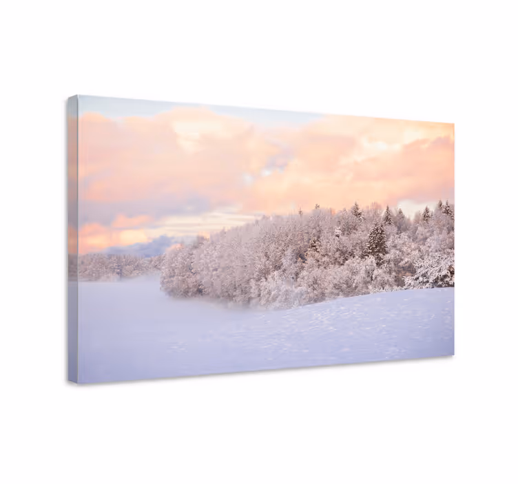 Dipinto di paesaggio serenità invernale - TenStickers