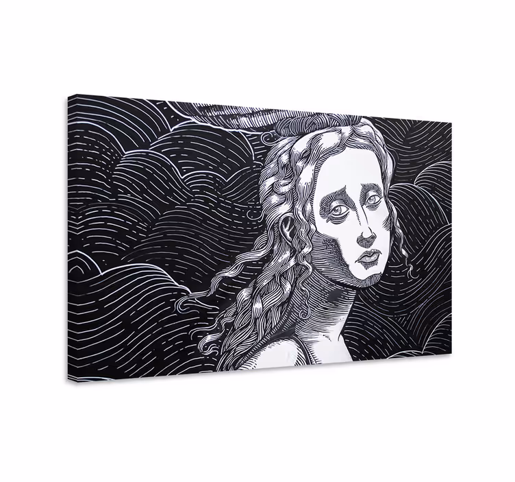 Arte dipinto ritratto espressivo - TenStickers