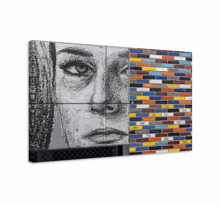 Quadri con persona e personaggi ritratto e mosaico - TenStickers