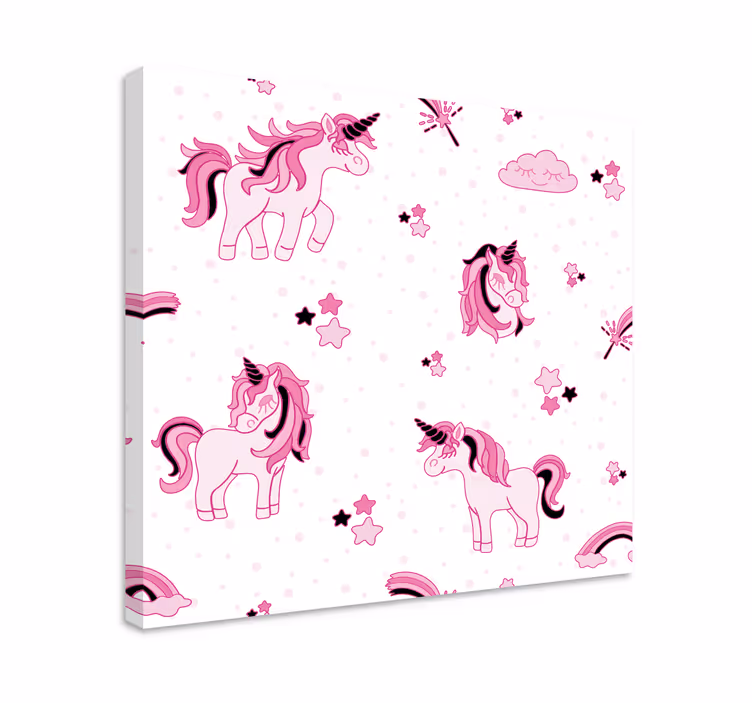 Dipinto unicorno motivi di unicorno carini - TenStickers