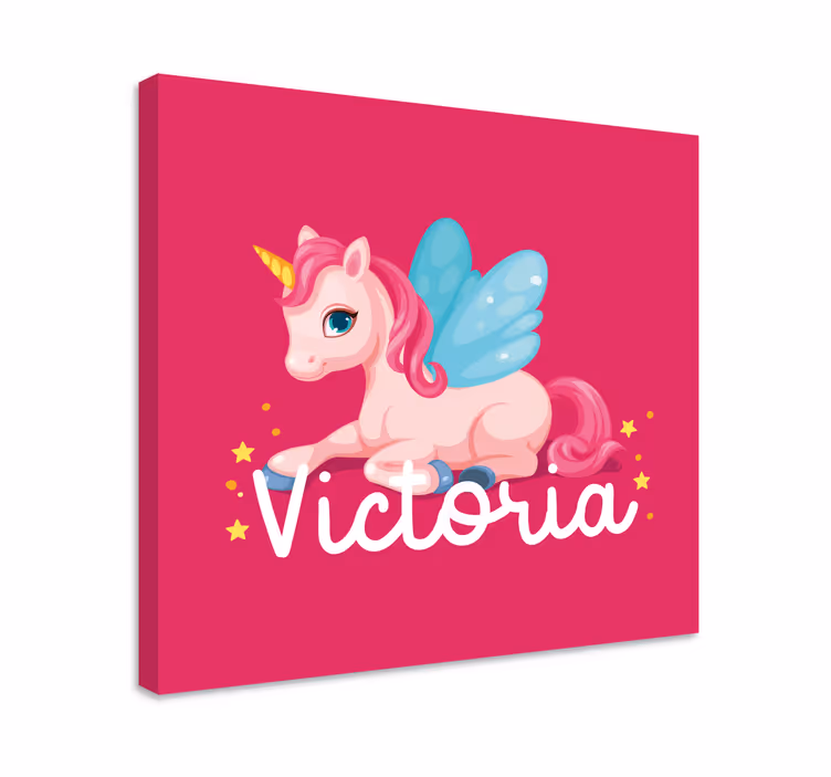 Dipinto unicorno creatura fantastica carina - TenStickers