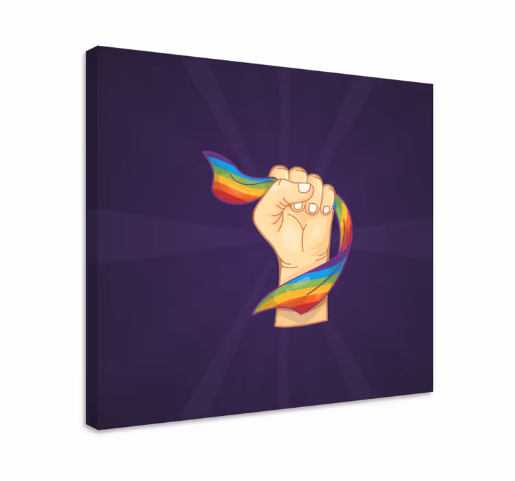 Dipinto con frase simbolo del pugno orgoglioso - TenStickers