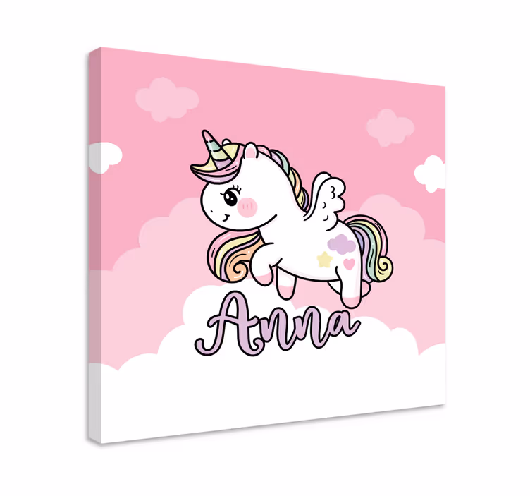 Dipinto unicorno fantasia di un unicorno carino - TenStickers