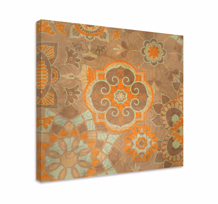Quadri orientali motivi botanici elaborati - TenStickers