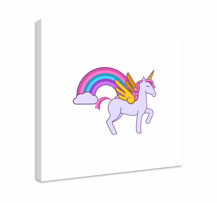 Dipinto unicorno fantasia magica di unicorno - TenStickers