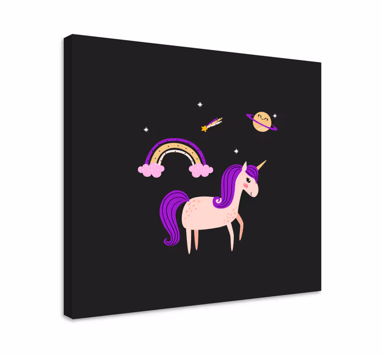 Dipinto unicorno terra dei sogni adorabili - TenStickers