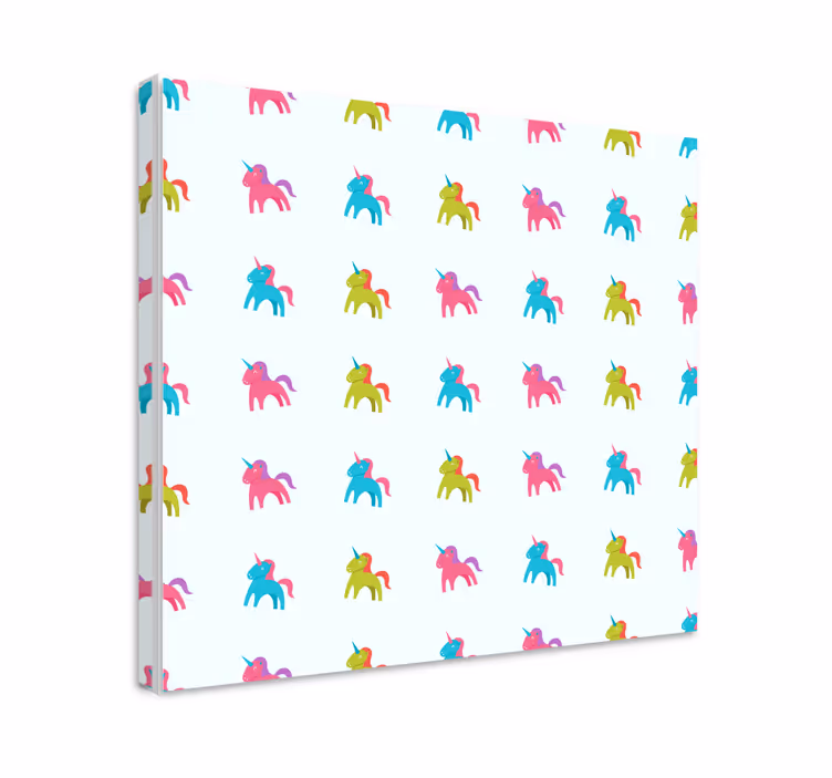 Dipinto unicorno motivo unicorno colorato - TenStickers