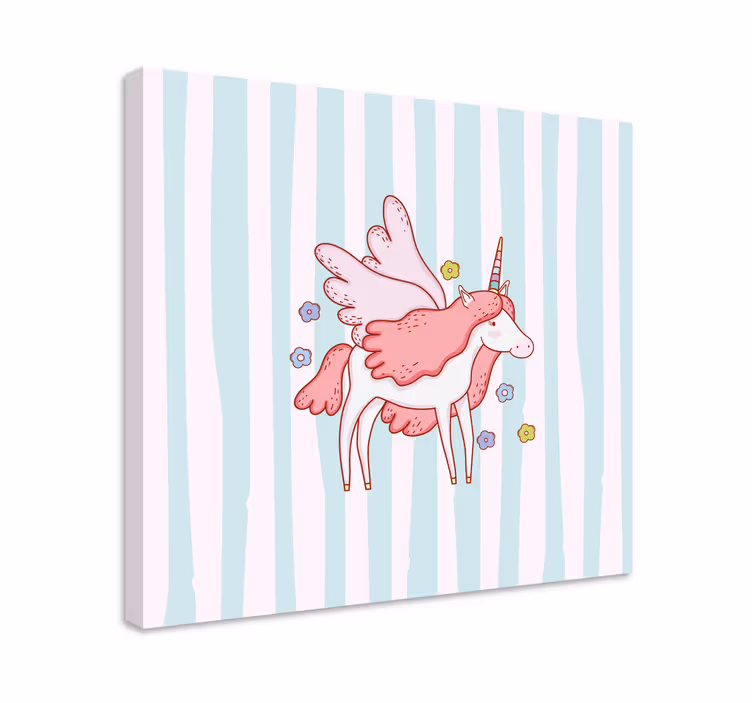 Dipinto unicorno unicorno alato magico - TenStickers