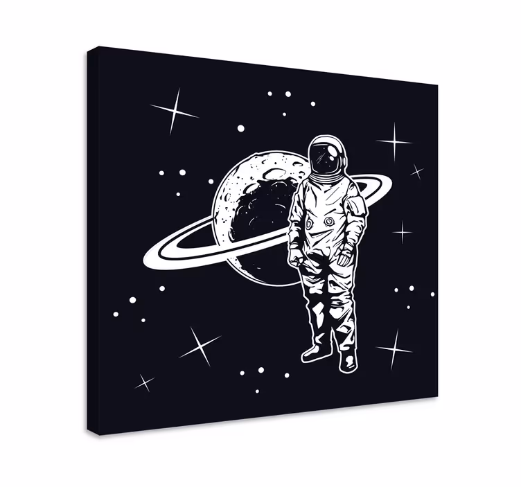 Quadro videogioco cosmonauta in orbita - TenStickers