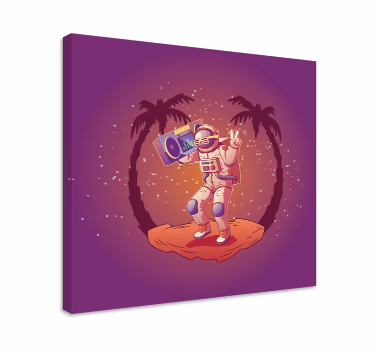 Quadro videogioco astronauta ballando - TenStickers