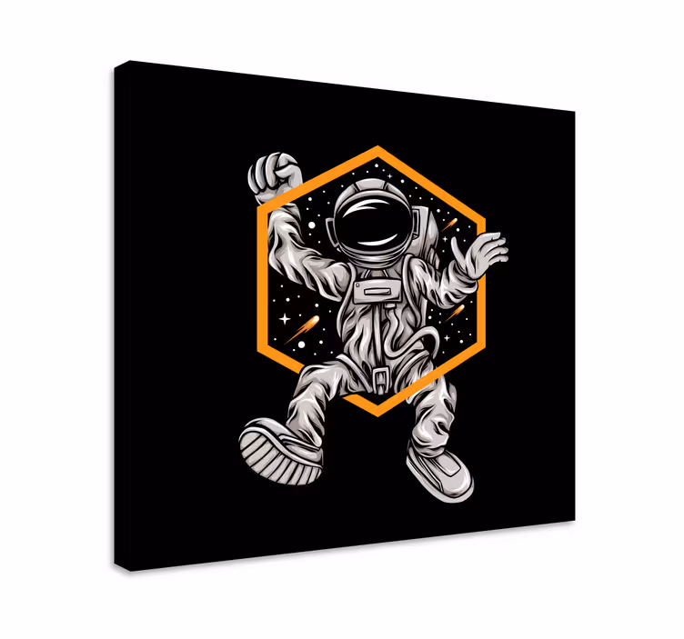 Quadri con persona e personaggi levitazione astronauta - TenStickers