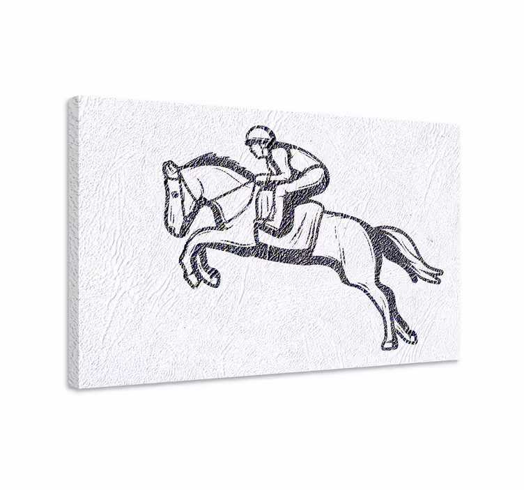 Quadro con cavallo Gara di salto - TenStickers