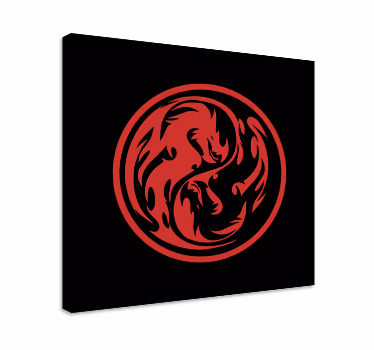 Dipinto con dinosauri design del drago dinamico - TenStickers