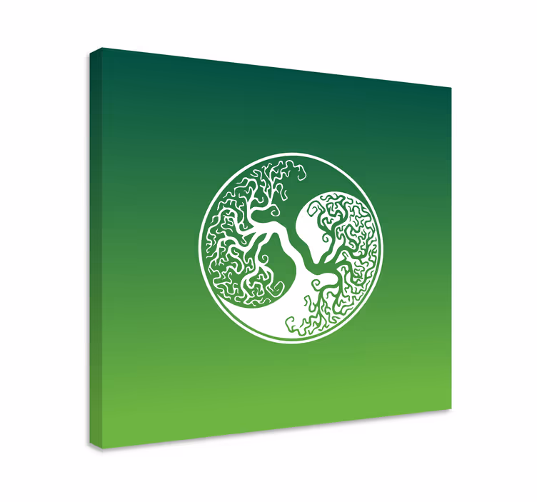 Dipinto alberi design di alberi intricati - TenStickers