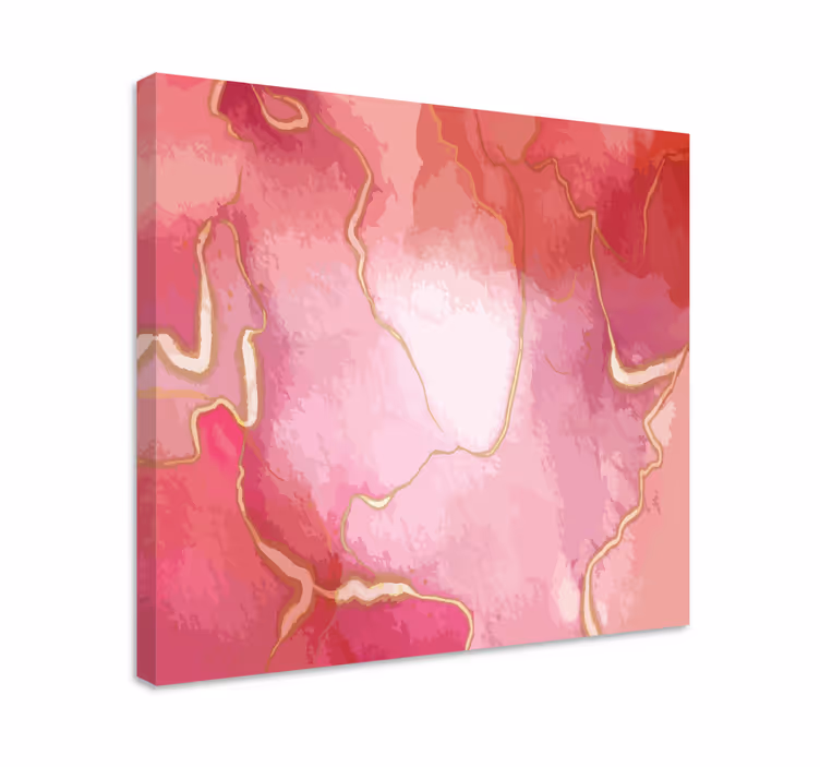 Dipinto astratto vortice di marmo rosa - TenStickers