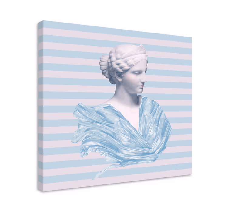 Arte dipinto busto di figura classica - TenStickers