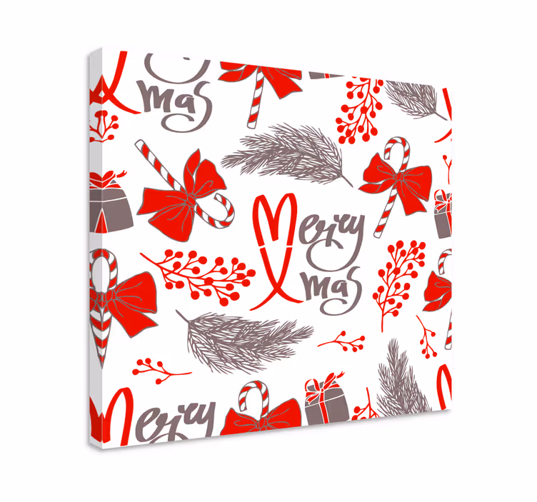 Dipinto con alfabeto e lettere design buon natale - TenStickers