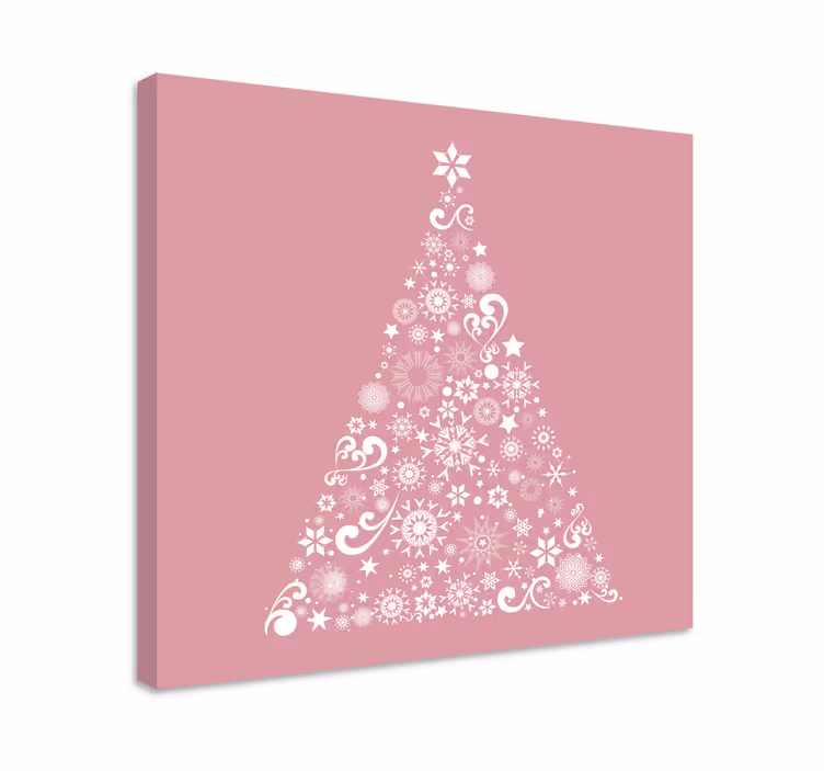Dipinto con fiori e piante albero floreale festivo - TenStickers