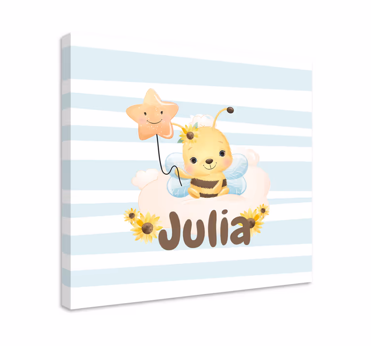 Cornice quadro con animali e insetti ape carina - TenStickers