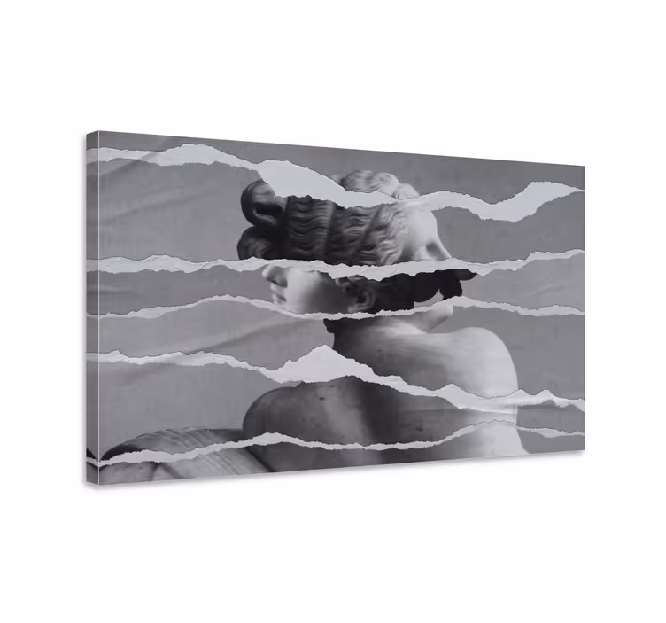 Arte dipinto scultura in carta strappata - TenStickers