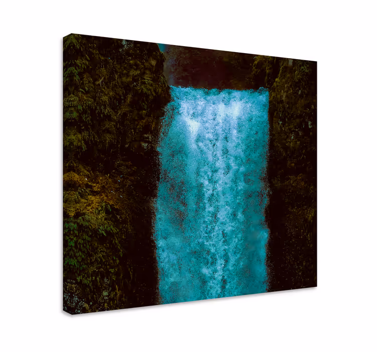 Dipinto di paesaggio cascata maestosa - TenStickers