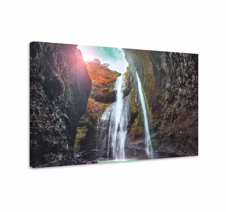 Dipinto di paesaggio cascata grandiosa - TenStickers