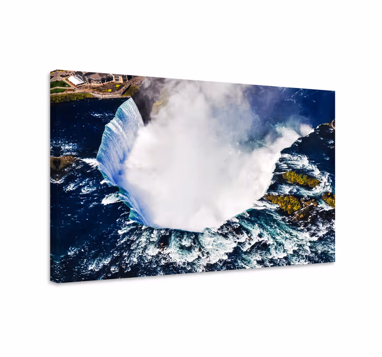 Dipinto di paesaggio vista aerea delle cascate del niagara - TenStickers