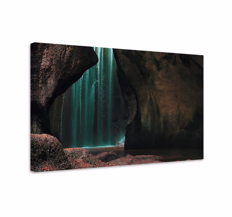 Dipinto di paesaggio scena mistica della cascata - TenStickers